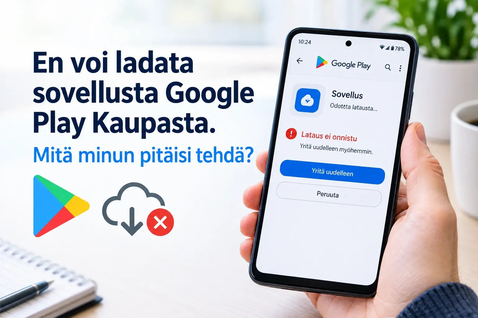 En voi kirjautua Google-tililleni. Mitä minun pitäisi tehdä?