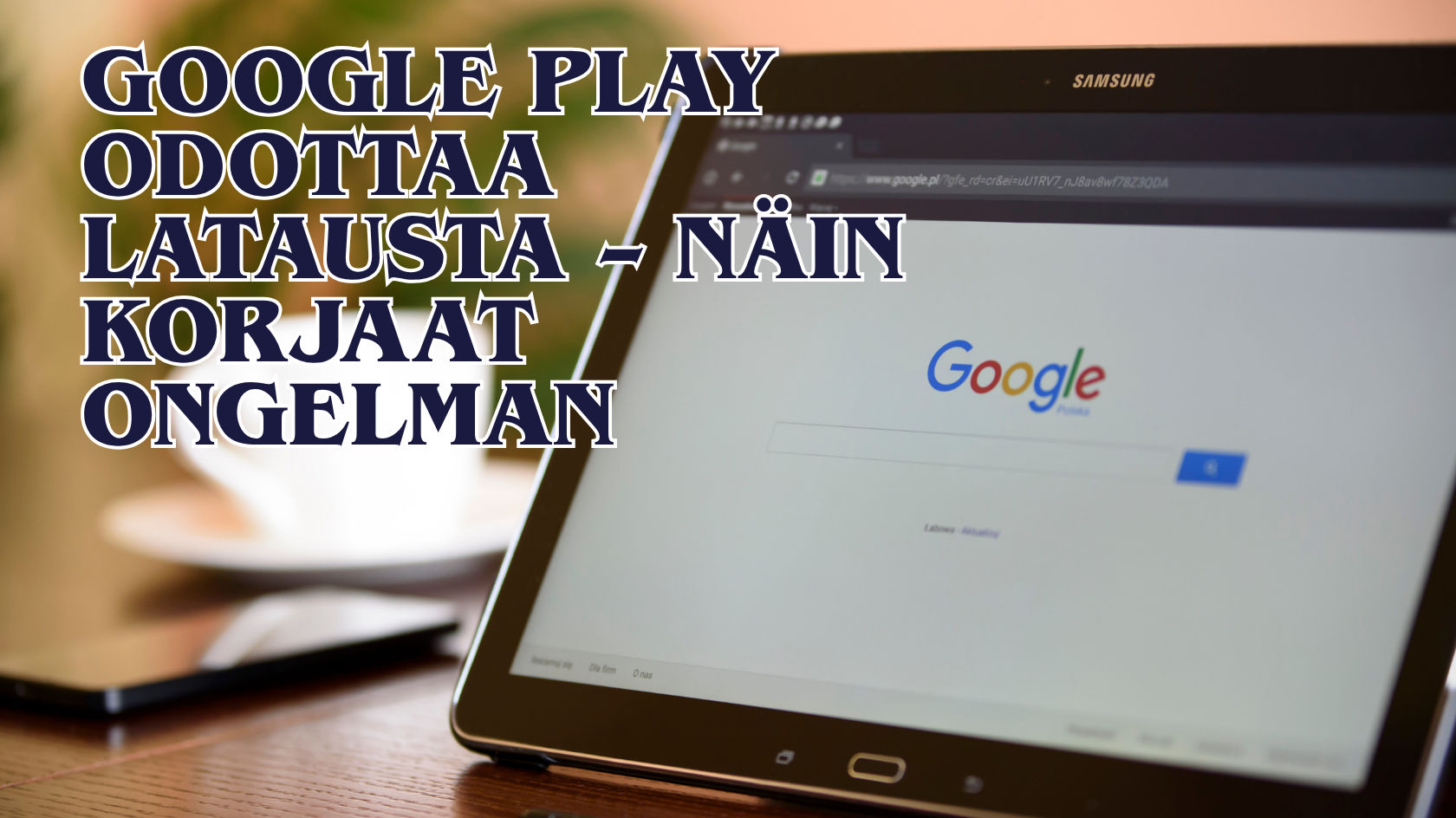 Google Play Kauppa näyttää odottavaa latausta. Miten korjaan sen?