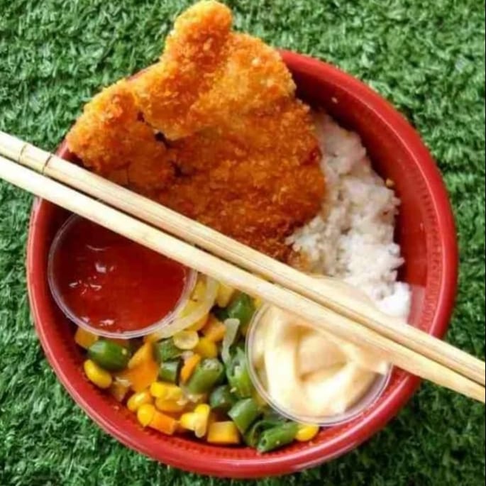 Ricebowl Teto 4 ( Chicken Katsu)