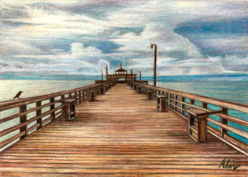 Peir, a realistic colored pencil drawing by Alix Fuerst