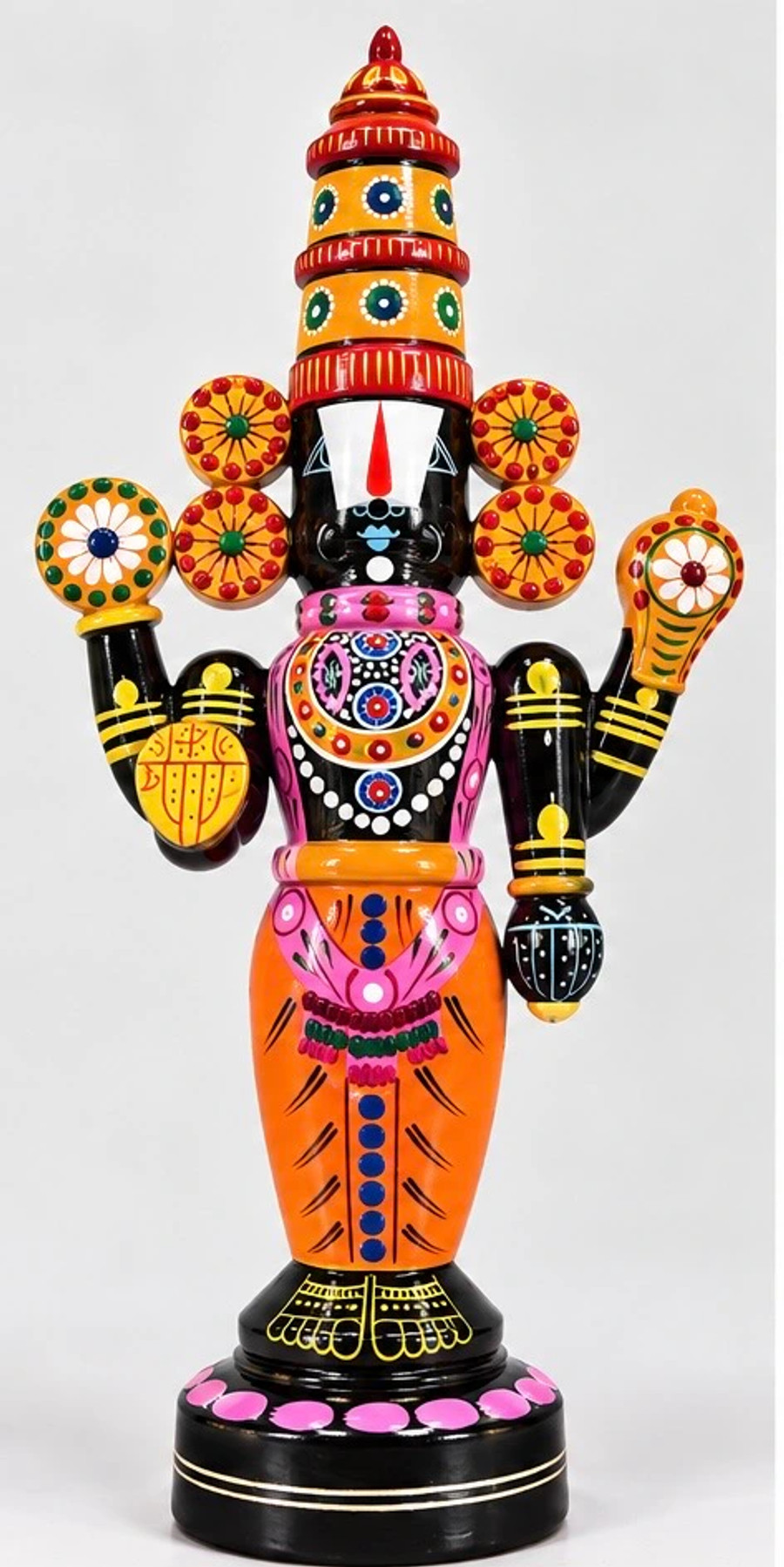 Lord Venkateshwara orange - 15 inches