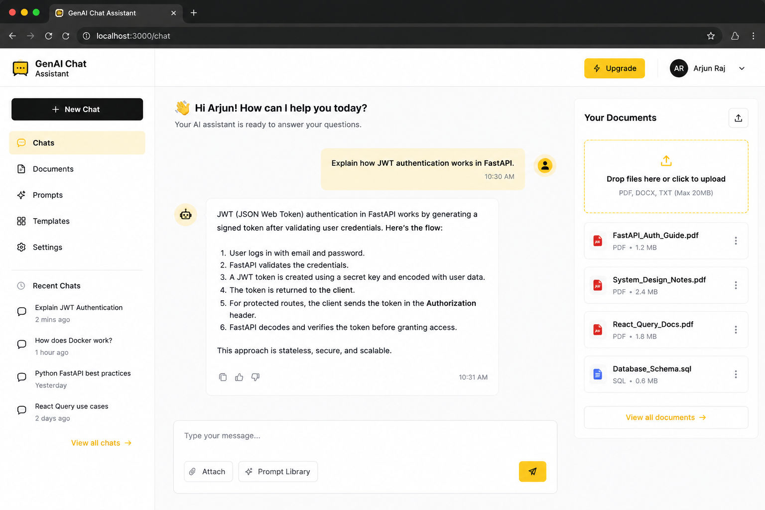 GenAI Chat Assistant