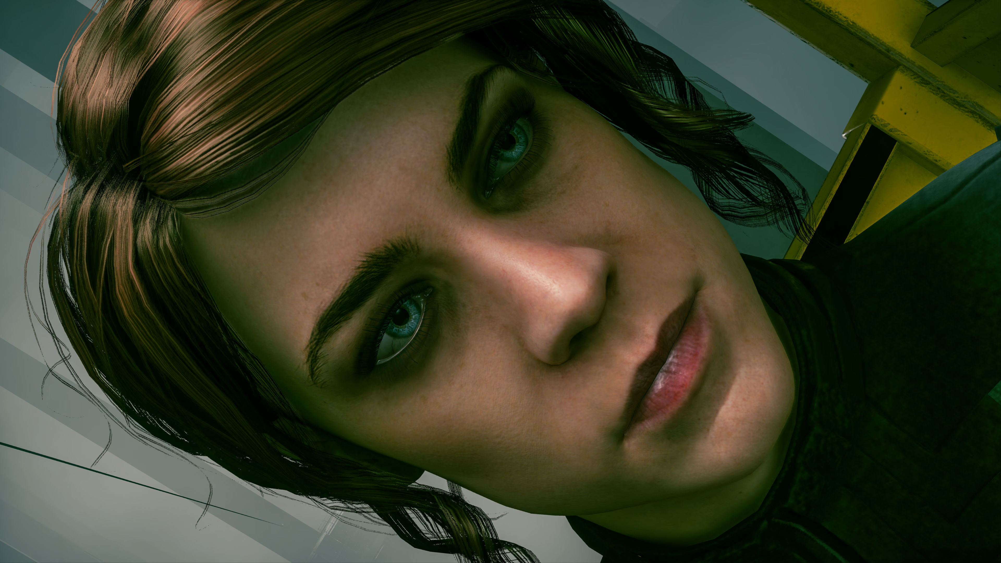 um grande plano de uma mulher caucasiana com cabelo vermelho