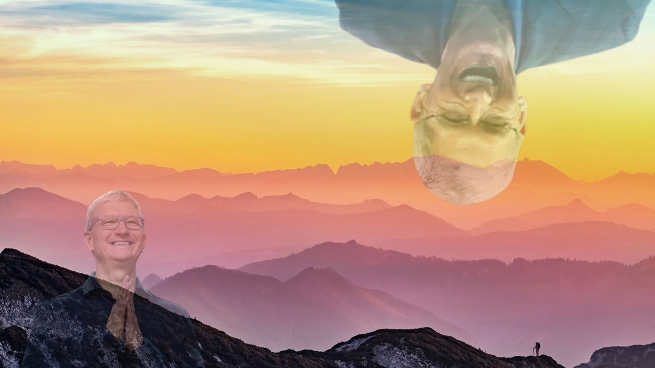 tim cook a rir na natureza