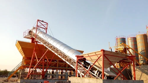 Aggregate Feeding Radial Belt Conveyor