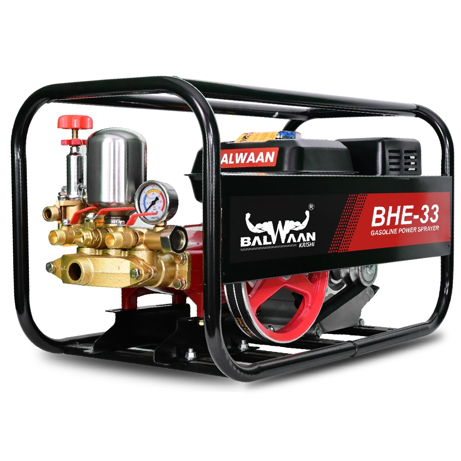 Balwaan 33 No. HTP Sprayer with 6.5HP Engine & 50 Mtr. Hose