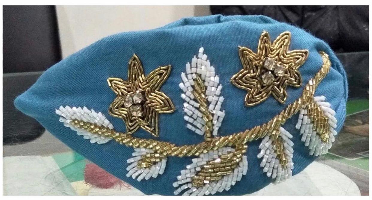 Women's multiple colour Floral Embroidery Hair Band