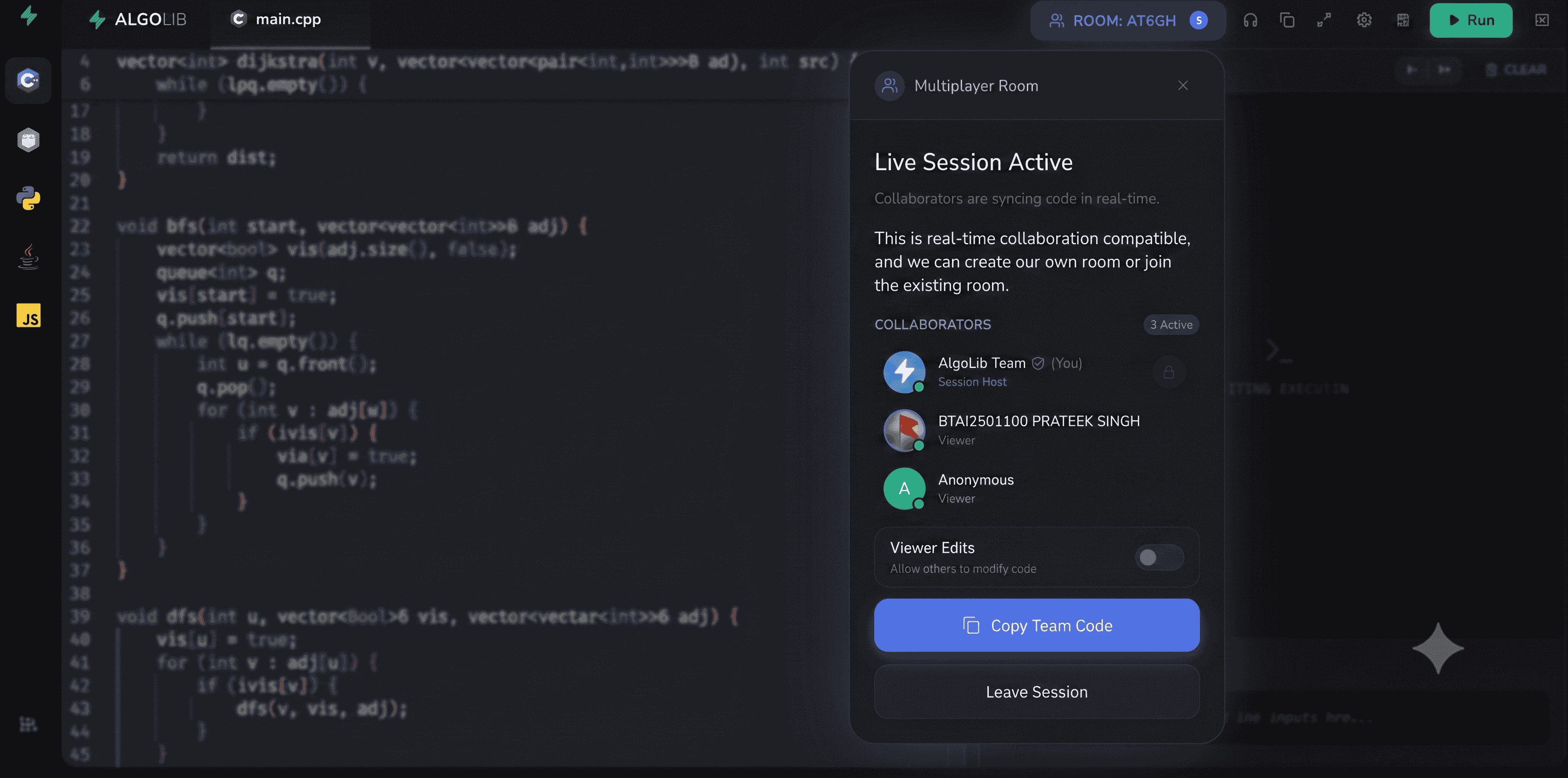 AlgoLib | Interactive DSA Visualizer & Coding Contests