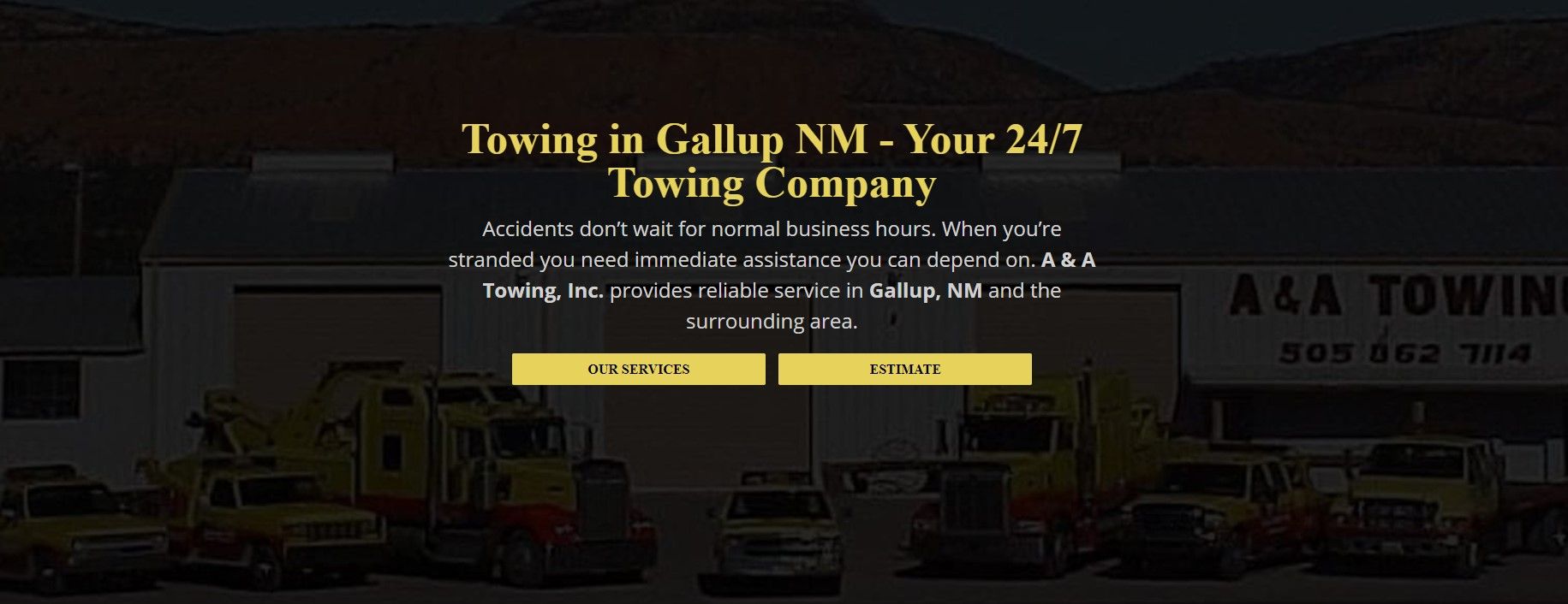 Services & Products A & A Towing in Continental Divide NM