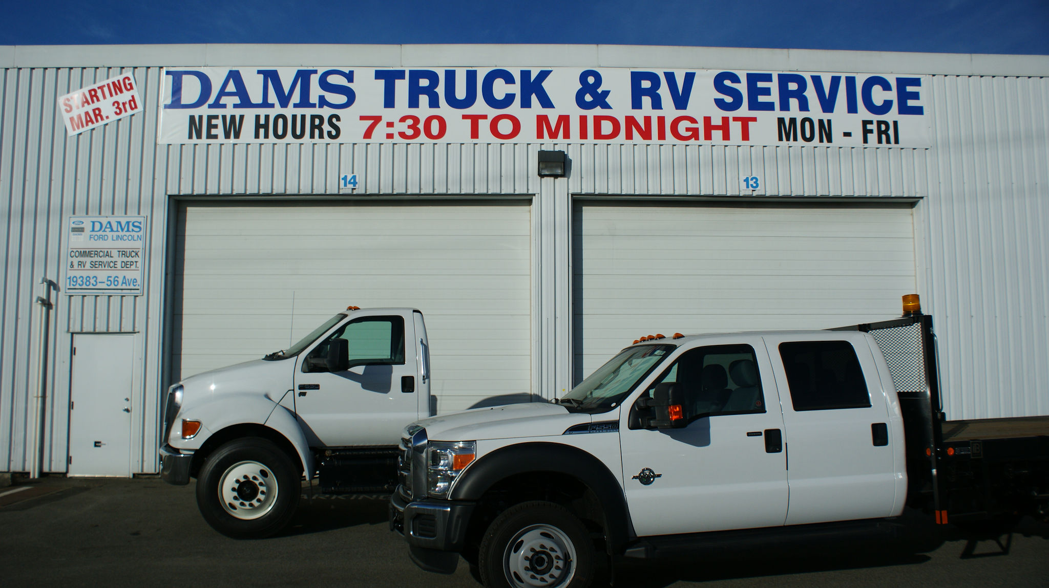 Services & Products Dams Commercial Truck & RV Service in Surrey BC