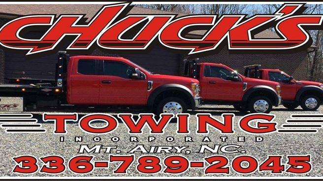 Services & Products Chuck's Towing in Mt Airy NC