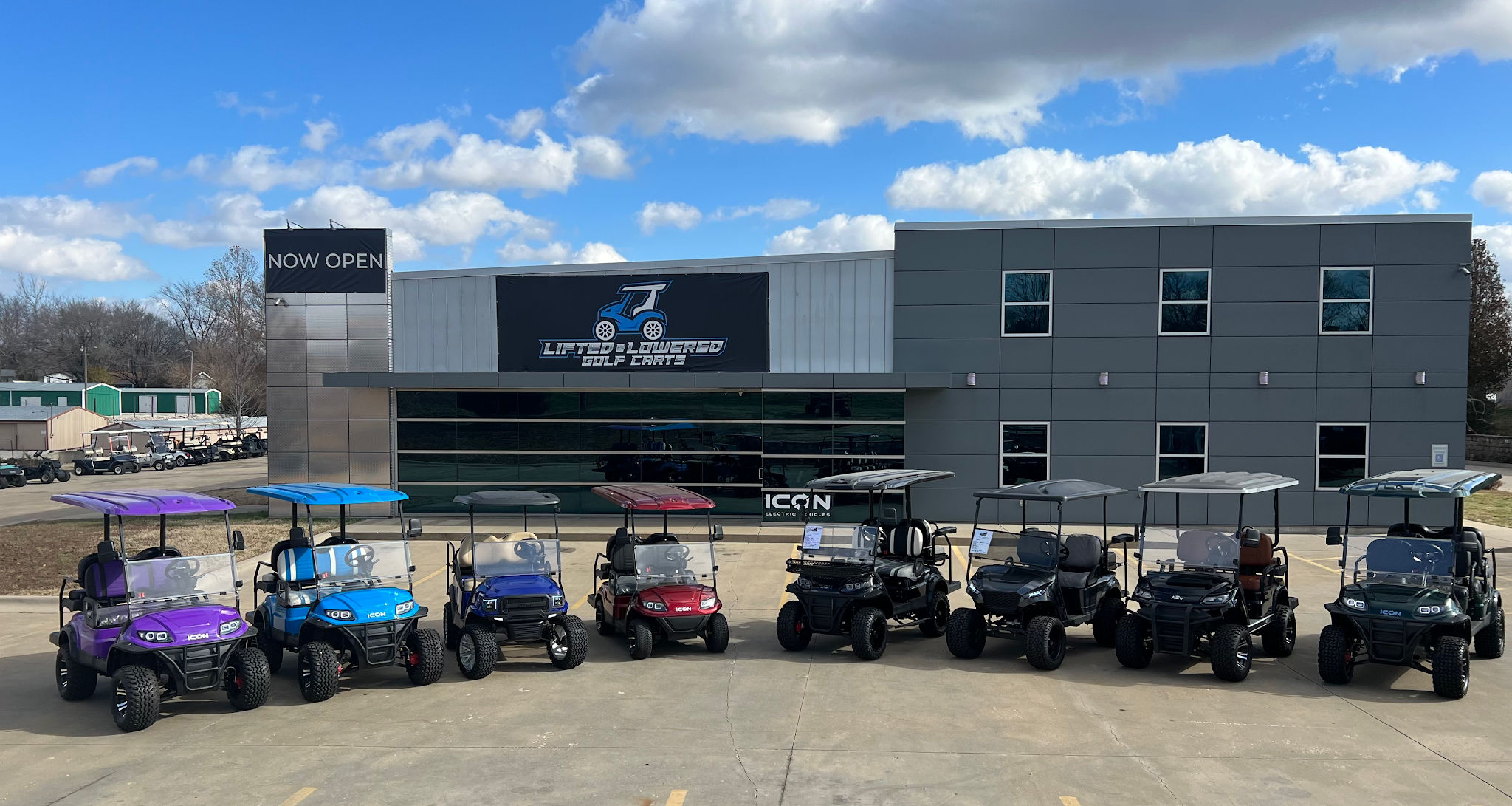 Lifted & Lowered Golf Carts