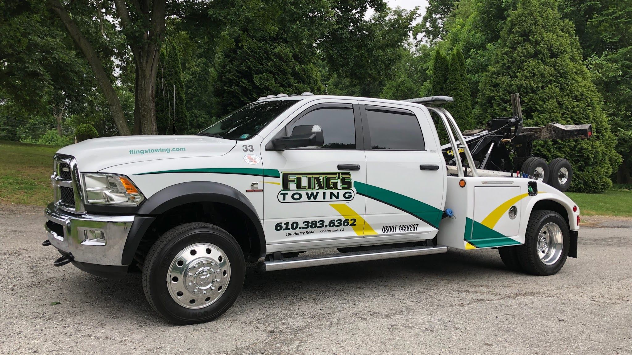 Services & Products Fling's Towing Inc in Coatesville PA