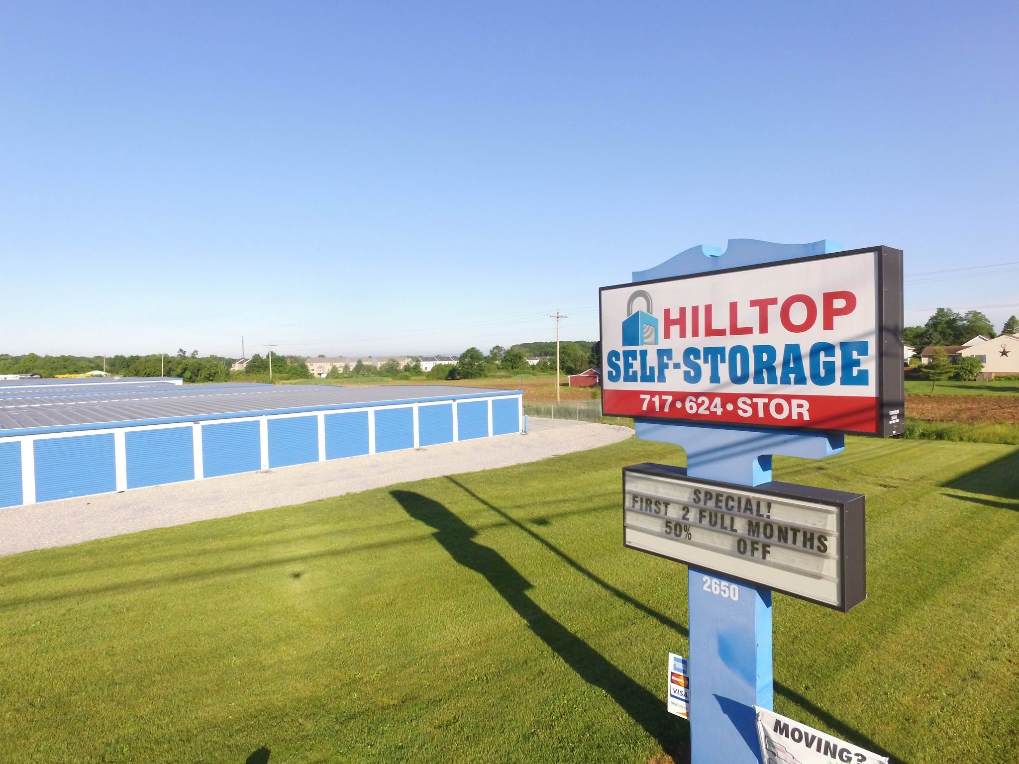 Services & Products Hilltop Self Storage in New Oxford PA