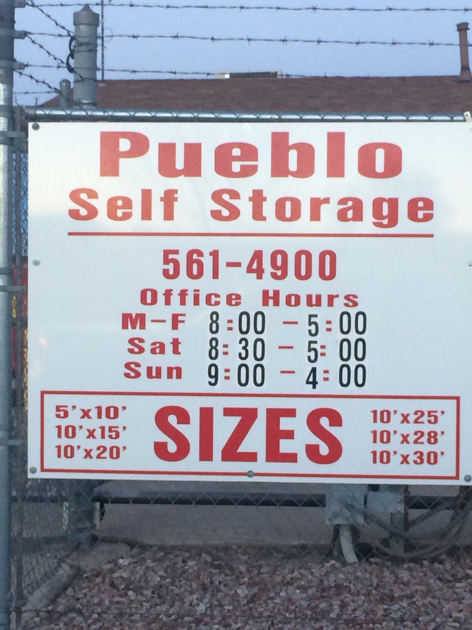 Services & Products Pueblo Self Storage in Pueblo CO
