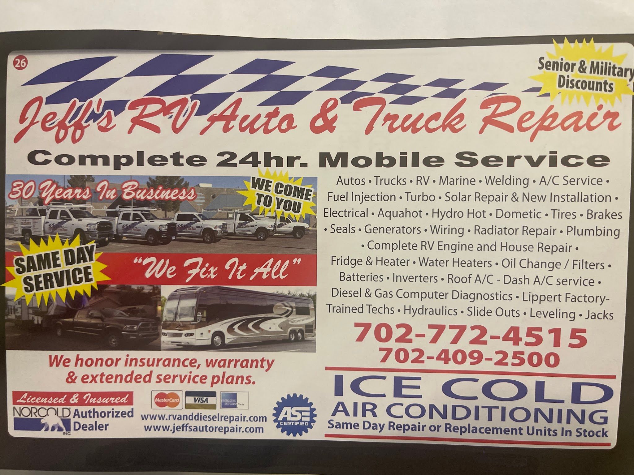 Services & Products Jeffs Auto and Truck Repair in Henderson NV