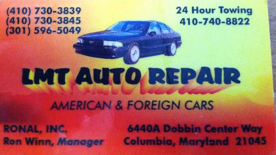 Services & Products LMT Auto Repair in Columbia MD