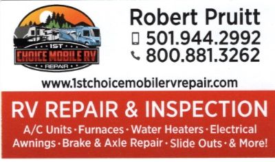 Services & Products 1St Choice Mobile RV Repair & Inspection in Tucker AR