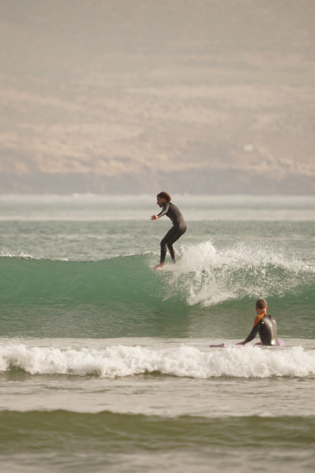 Surf club members training in Morocco
