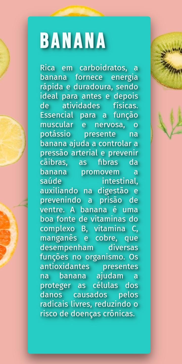  projeto benefícios das frutas