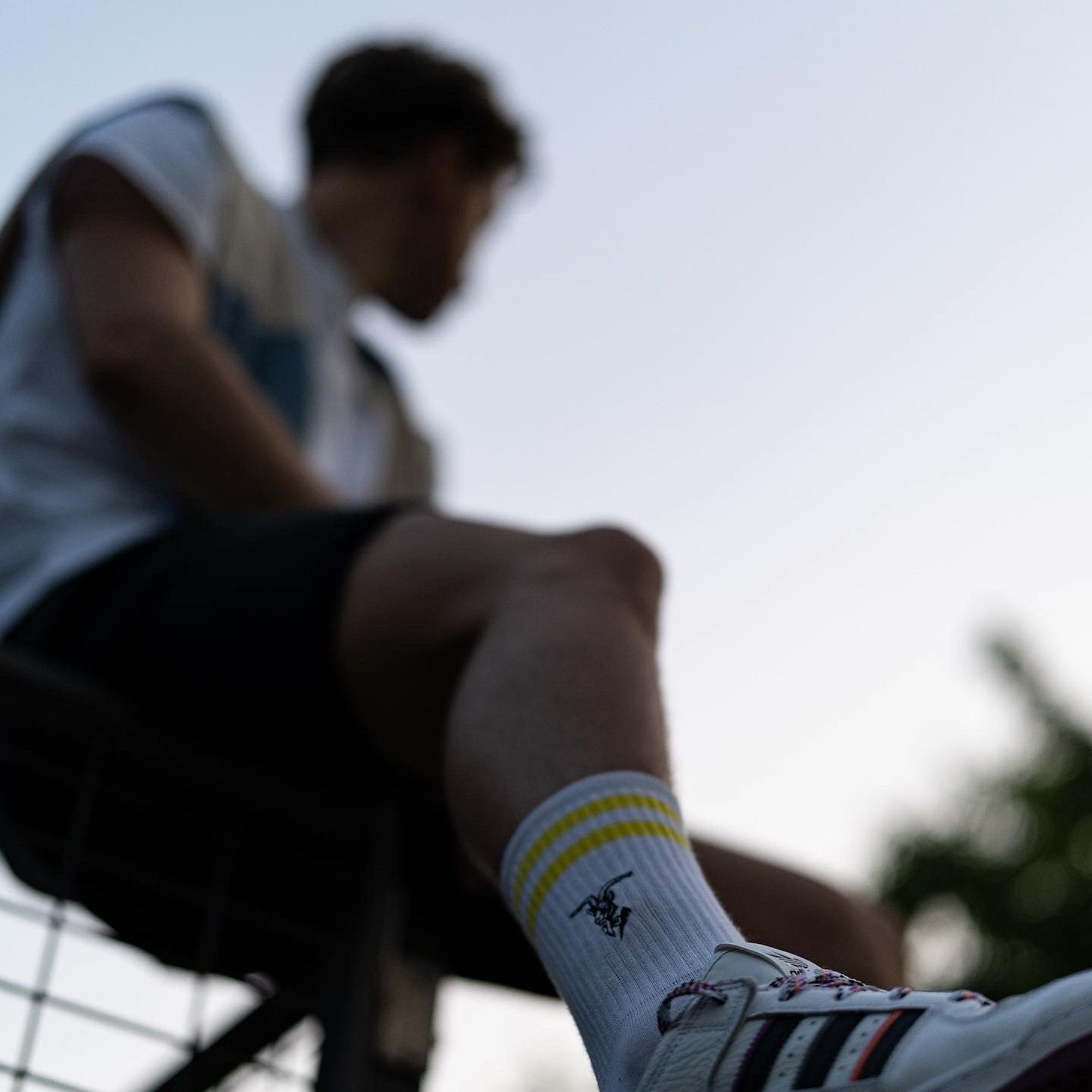 Socken Weiss «Geh Deinen Weg»