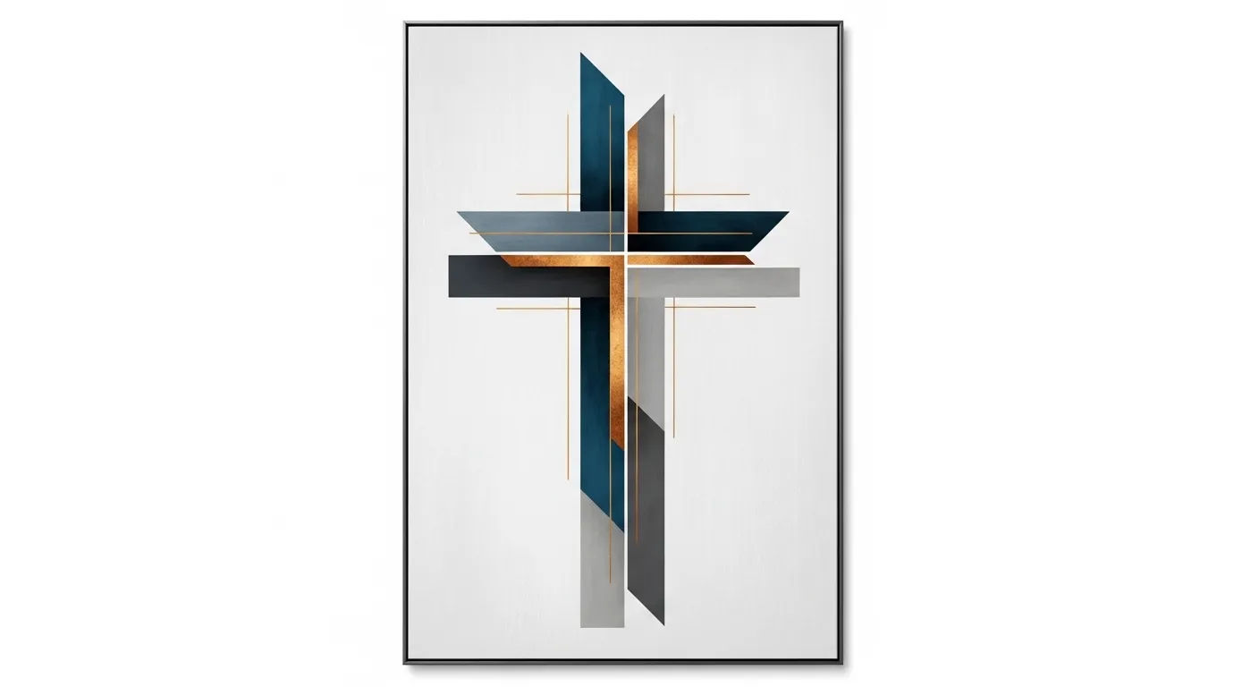 Modern Christian Wall Art in Home Settings