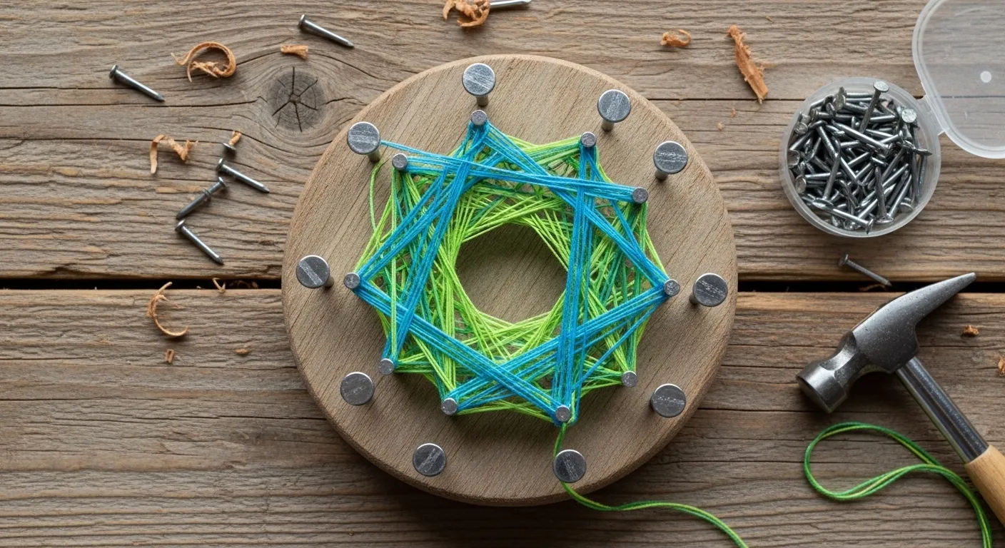 String art nails size