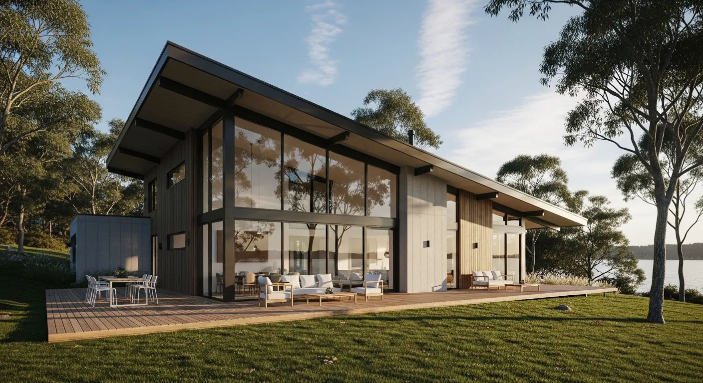 modern sloped roof house plans