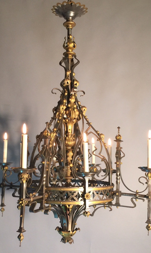 Neo-Gothic 1900 chandelier