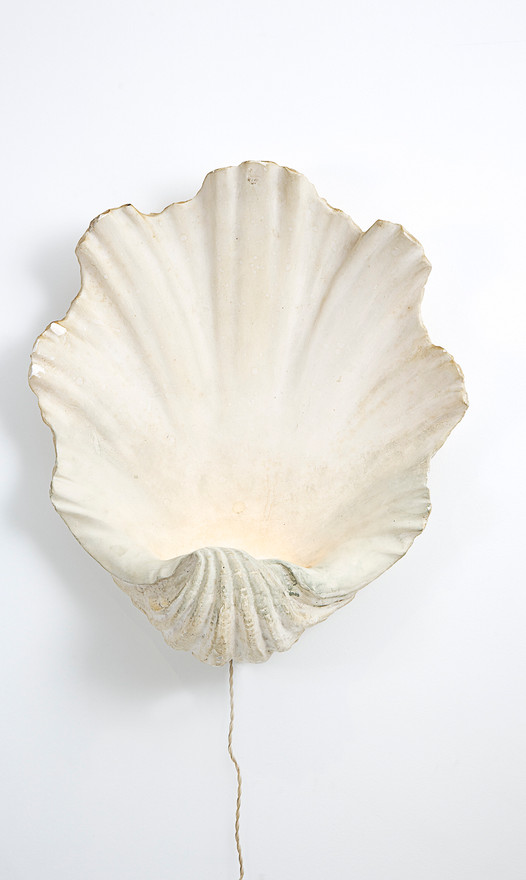 Plaster shell wall lights