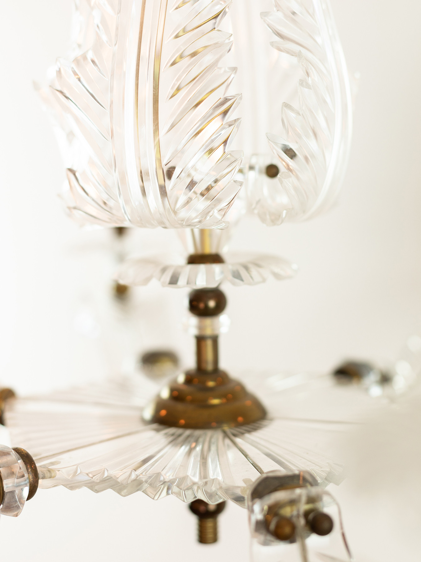 Rare Plexiglass 1950 chandelier