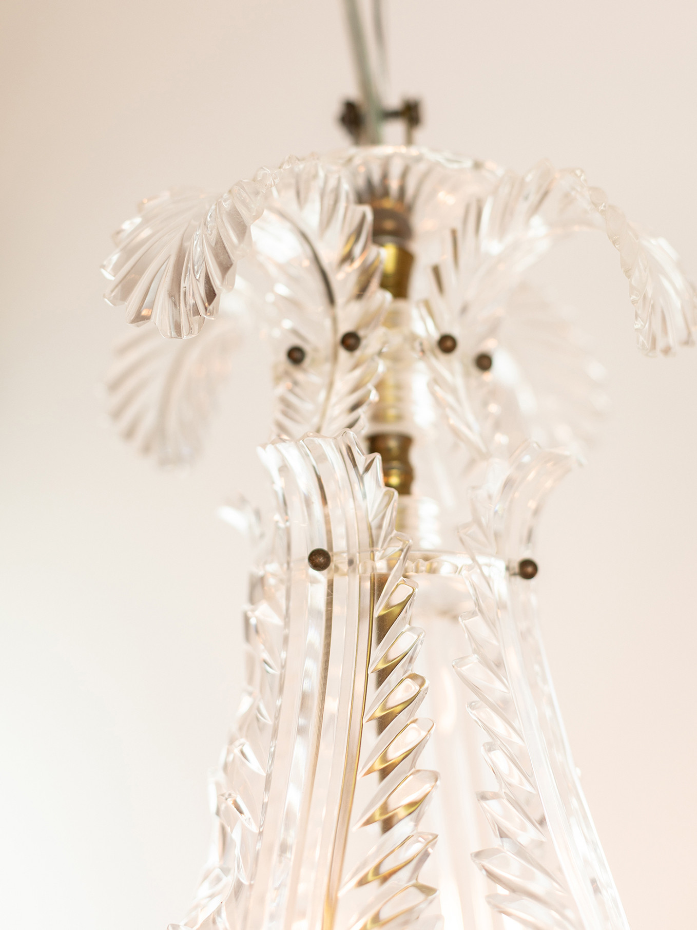 Rare Plexiglass 1950 chandelier