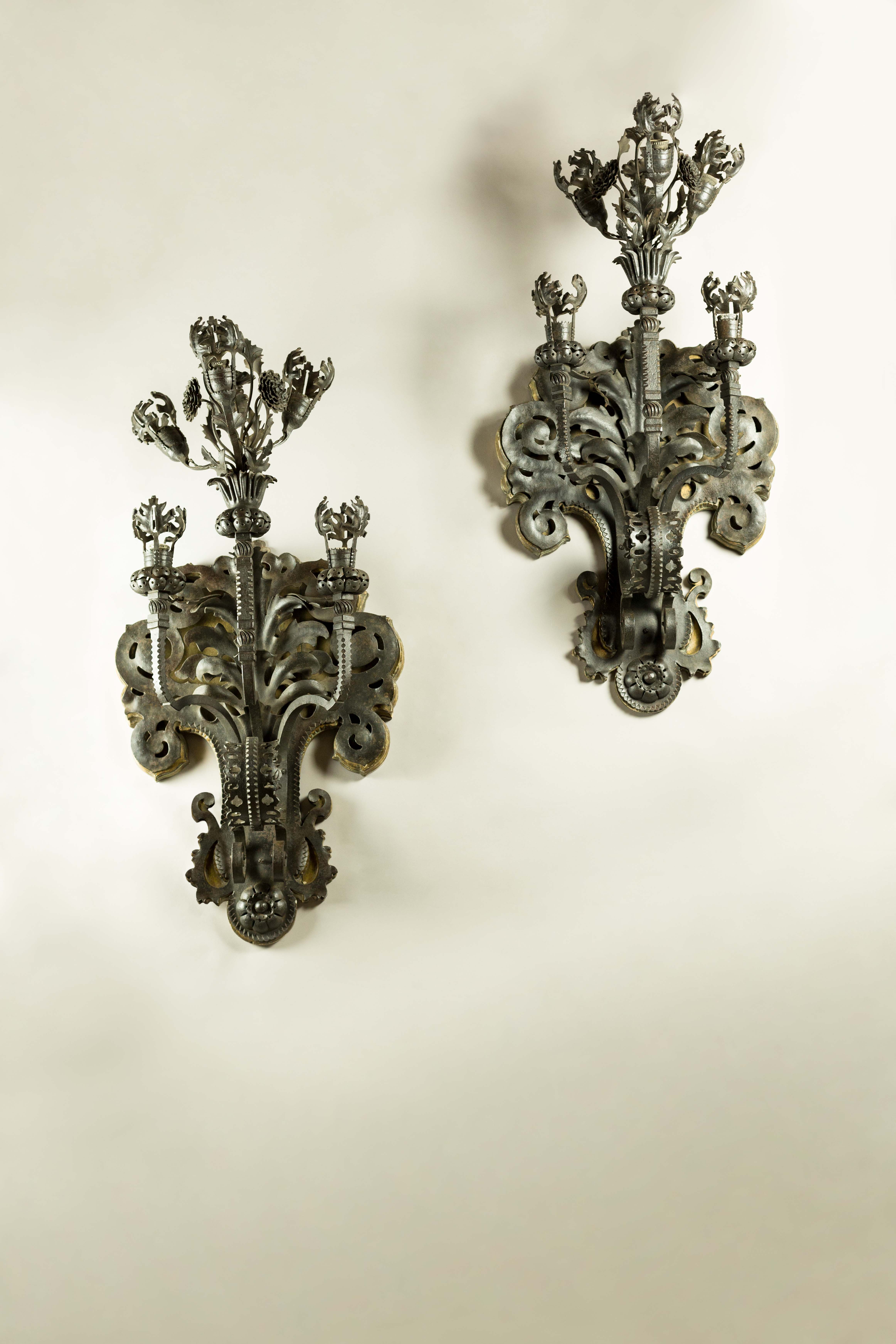 Huge pair of appliques by Mazzucotelli