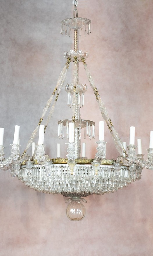 Baccarat crystal chandelier Charles X