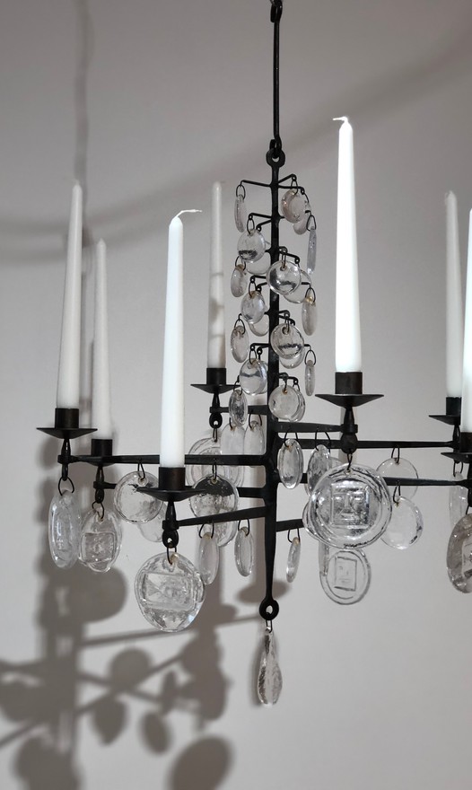 Medium Transparent Chandelier by Erik Höglund