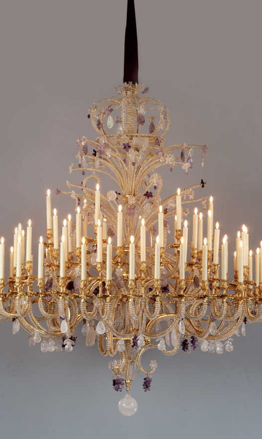 Important Genoese Chandelier with 72 lights