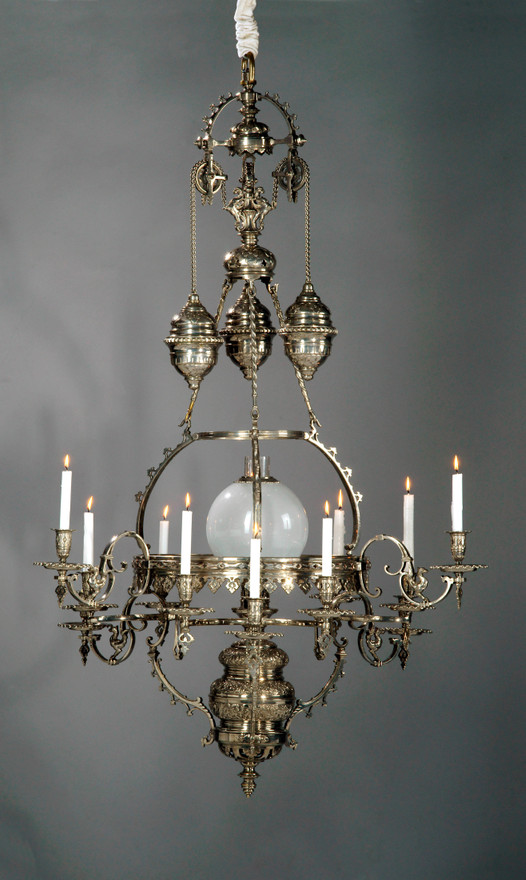 19th Century Gas Chandelier