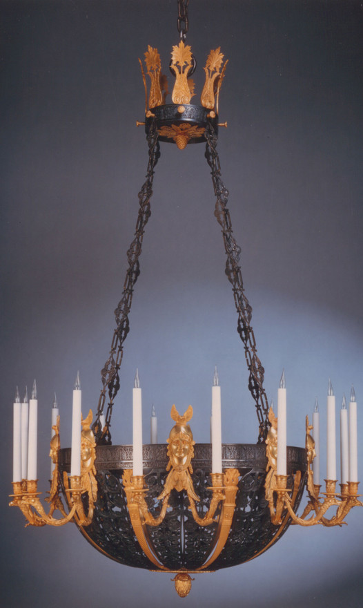 Black and Gold Empire Chandelier