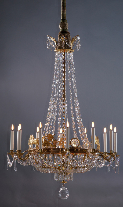 Empire Chandelier with Antique decor