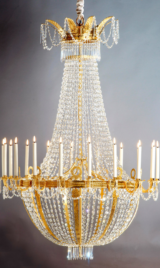 Empire “Corbeille” Chandelier with 18 arms