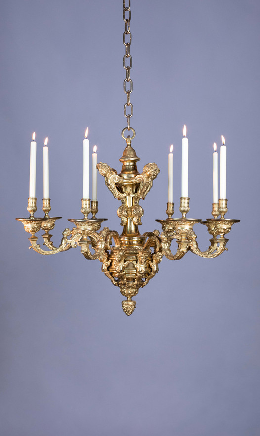 Mazarin Chandelier in the Style of André-Charles Boulle