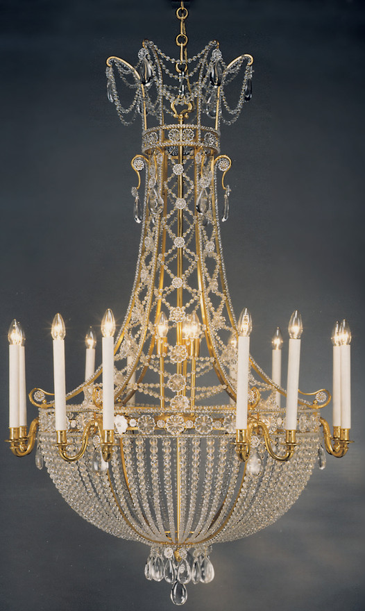 20th Century Chandelier in Empire “Corbeille” Style