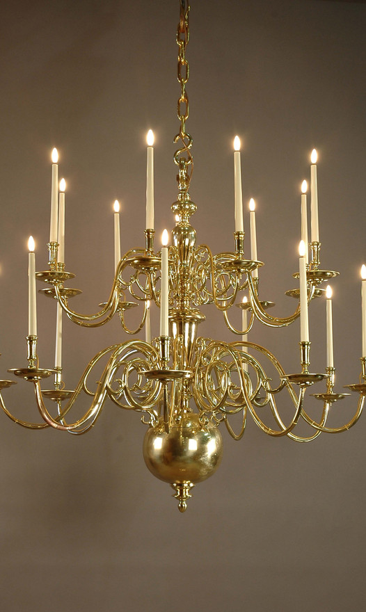 Large Flemish Chandelier with 18 Lights