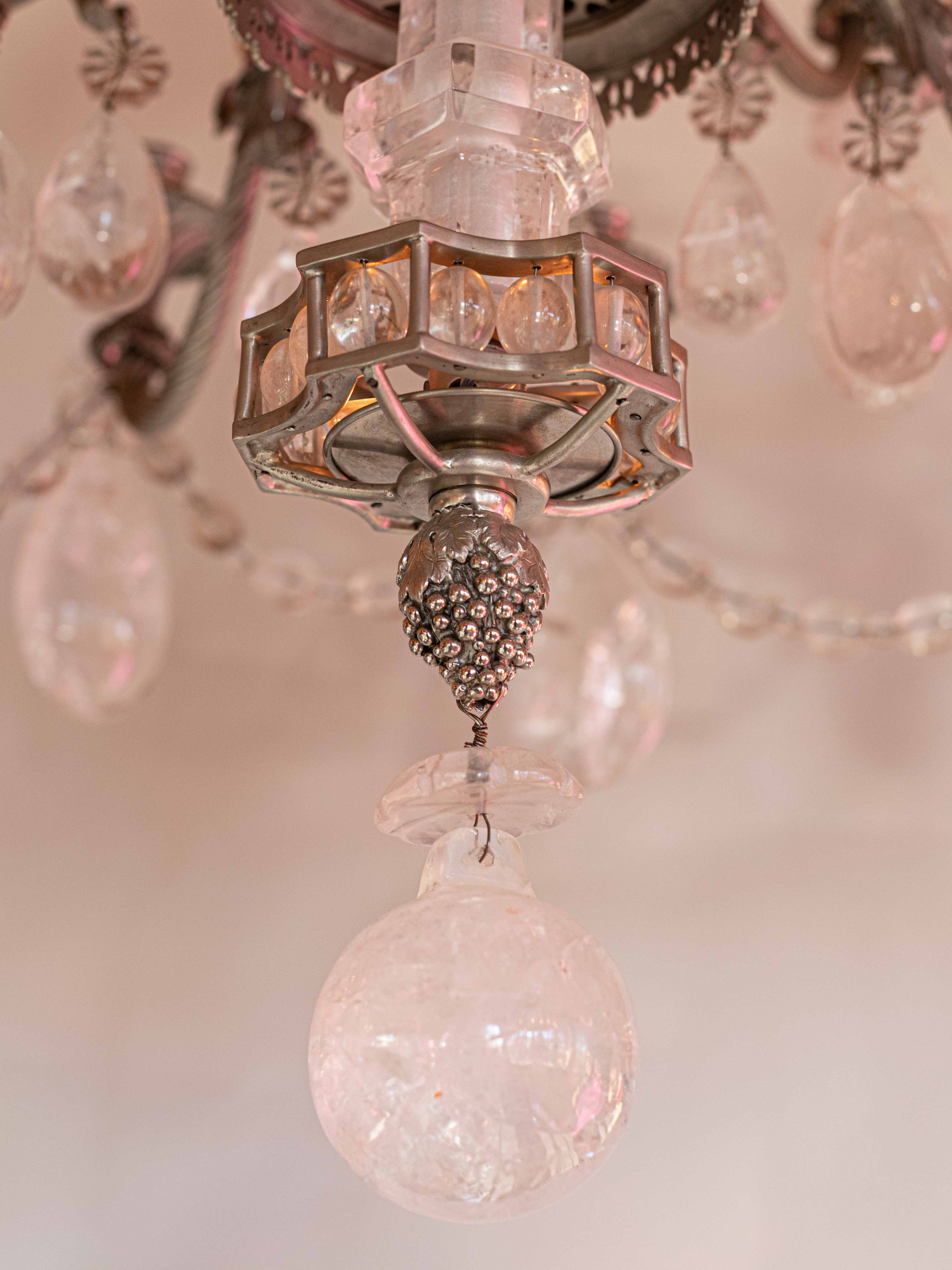 Important 18th Century Chandelier with Crystal Drops