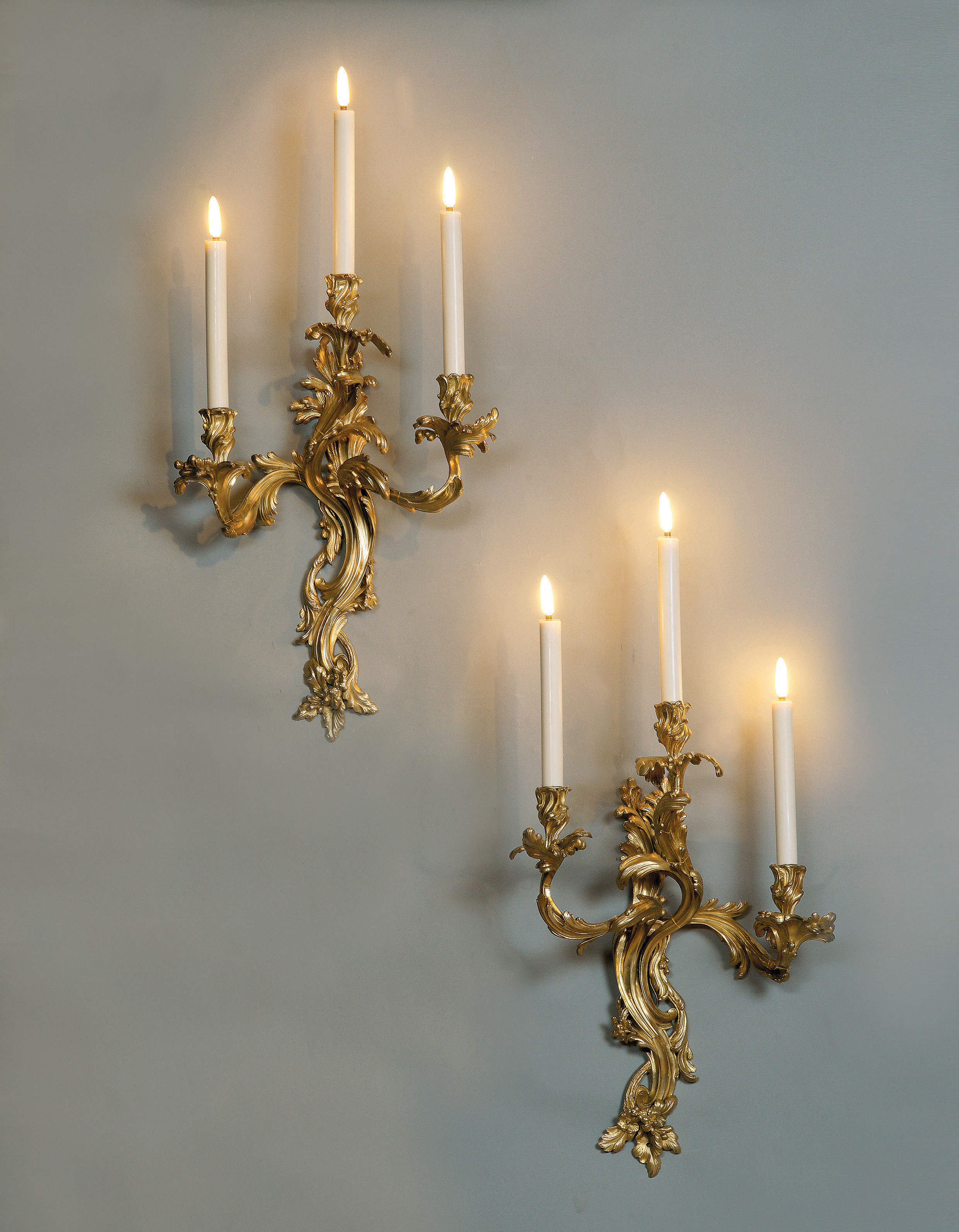 Louis XV Applique with 3 lights