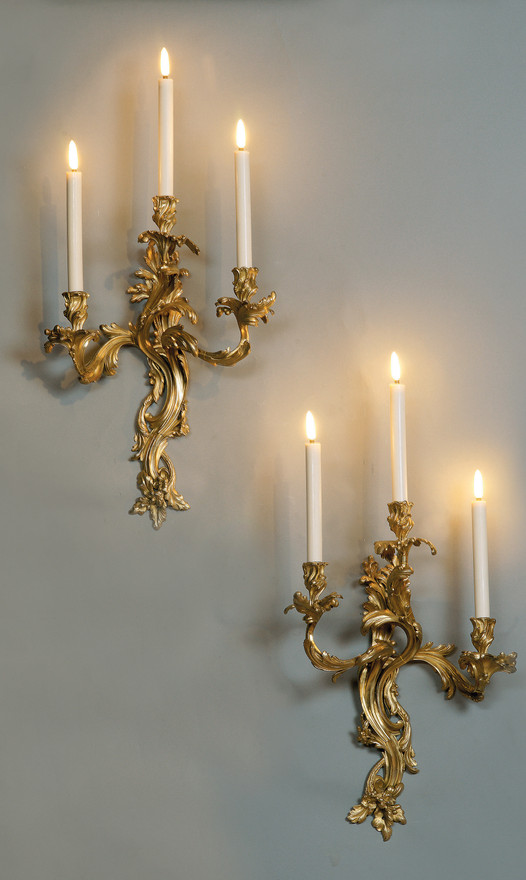 Louis XV Applique with 3 lights