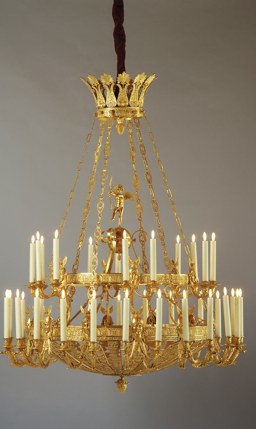 Important Empire Style chandelier