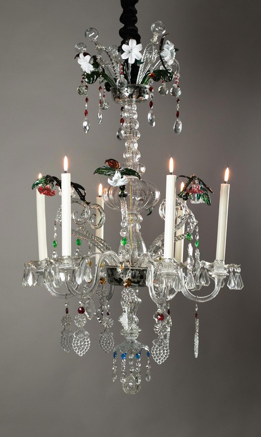 Rare Granja flower chandelier