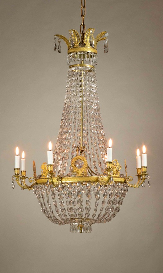 Basket chandelier from the Empire period
