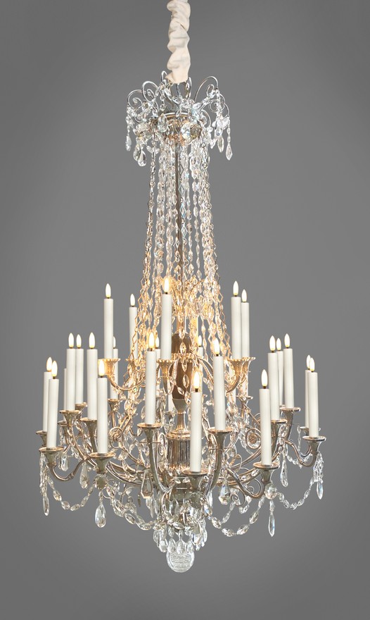 Large Empire chandelier with 30 lights